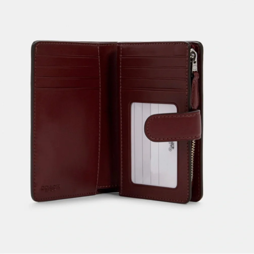 Coach Medium Corner Zip Wallet Signature Canvas NWT - Picture 2 of 10